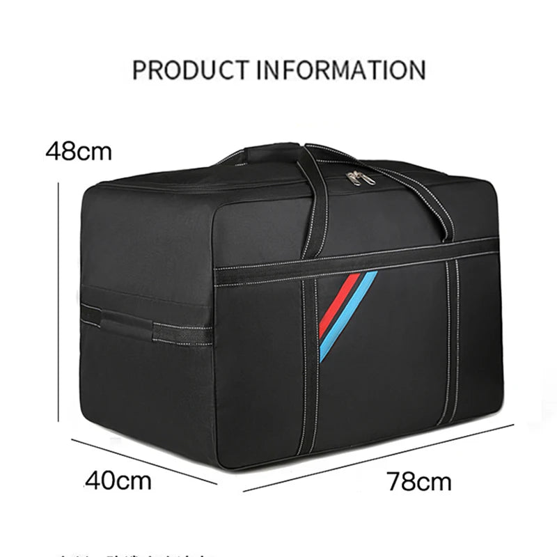 Large Capacity Trolley Bags with Wheels Foldable Luggage Wheeled Bag Travel Suitcase Waterproof Handbag Weekend Rolling Luggage — image 5