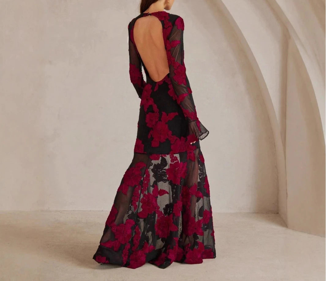 Elegant Dress Dress for Women 2025 Spring Collection Waist V-neck Jacquard Embroidered Dress — image 13