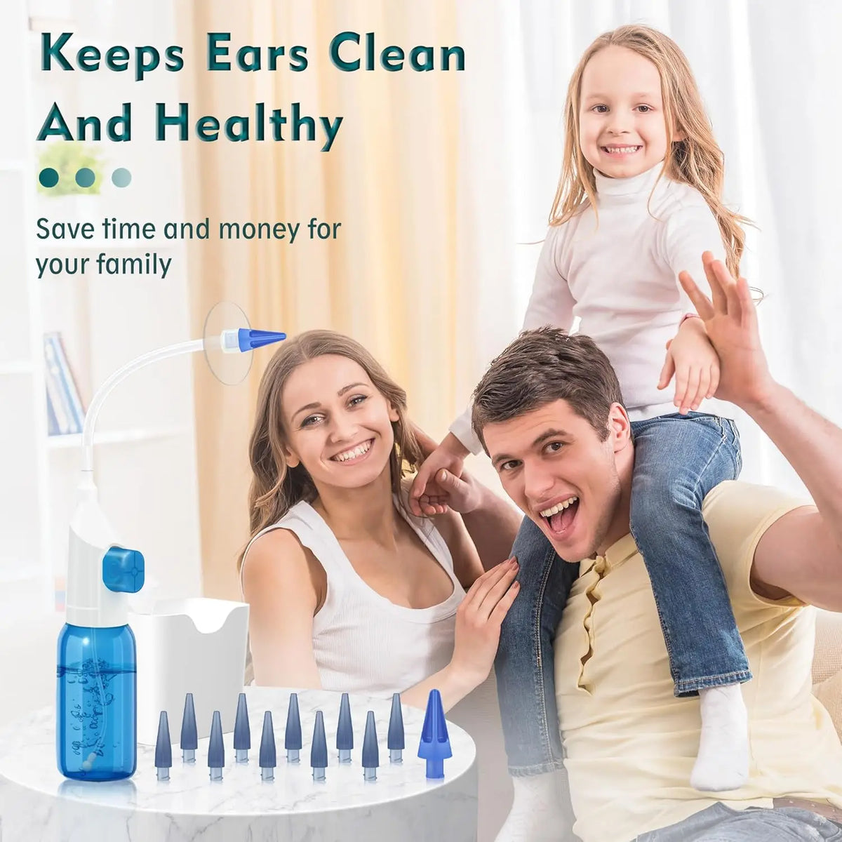 Ear Wax Removal Tool Manual Ear Irrigation Flushing Kit Ear Cleaner Full Set of Cleaning Tools and 30 Disposable Soft Ear Tips — image 6