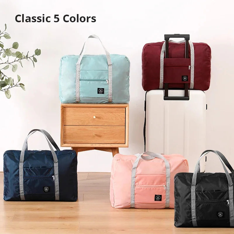 Travel Bag Folding Travel Storage Bag Travel Storage Bags Boarding Luggage Clothes Handbags Picnic Move House Large Handbag — image 3