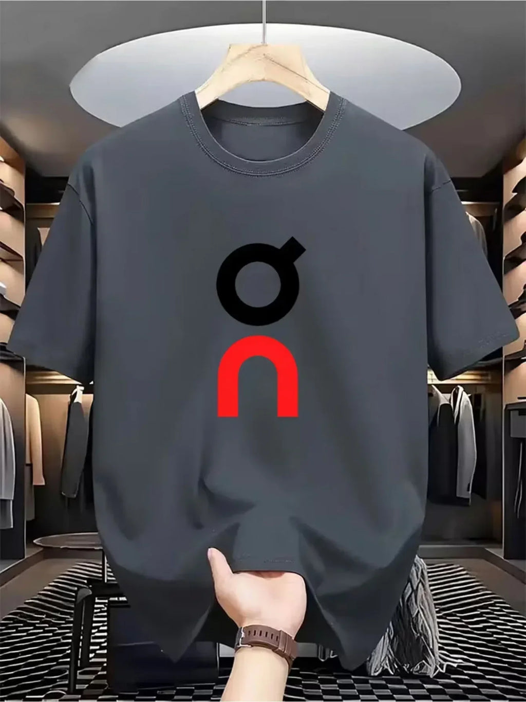 Men's Casual Printed Cotton T-Shirt Premium High Quality Soft Breathable Solid Color Tee Shirt Stylish Unique Logo Graphic — image 9