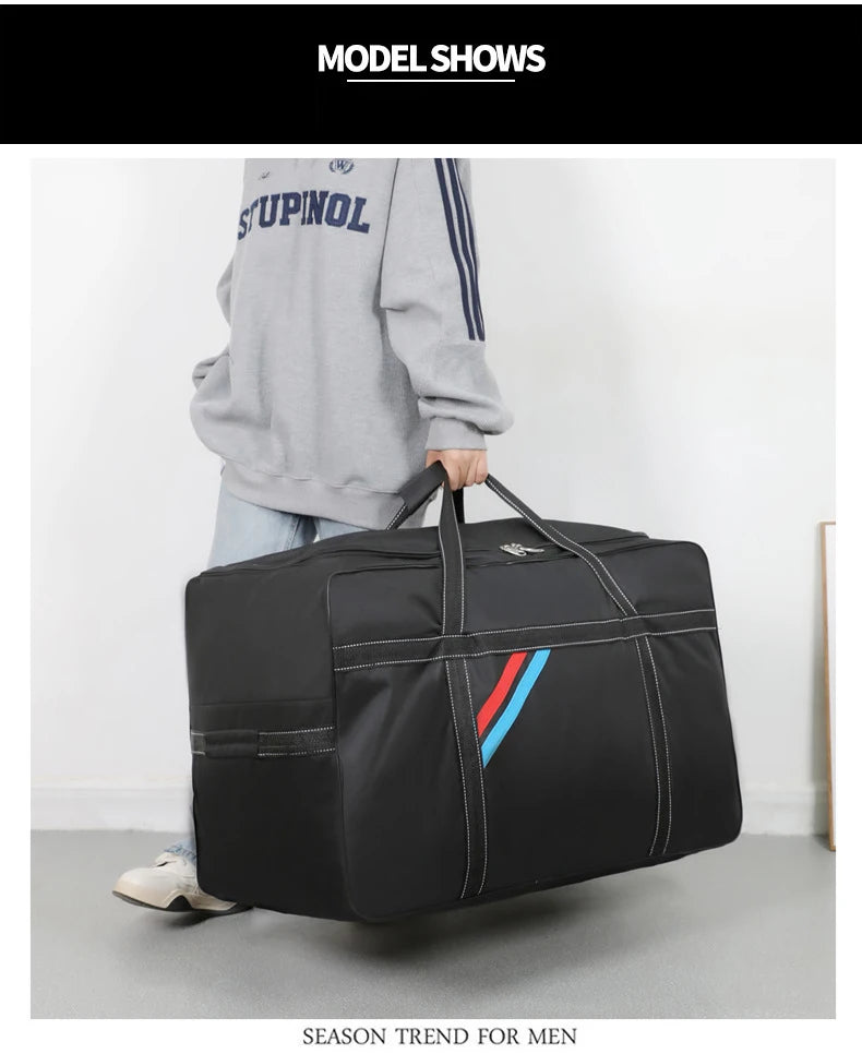 Large Capacity Trolley Bags with Wheels Foldable Luggage Wheeled Bag Travel Suitcase Waterproof Handbag Weekend Rolling Luggage — image 15