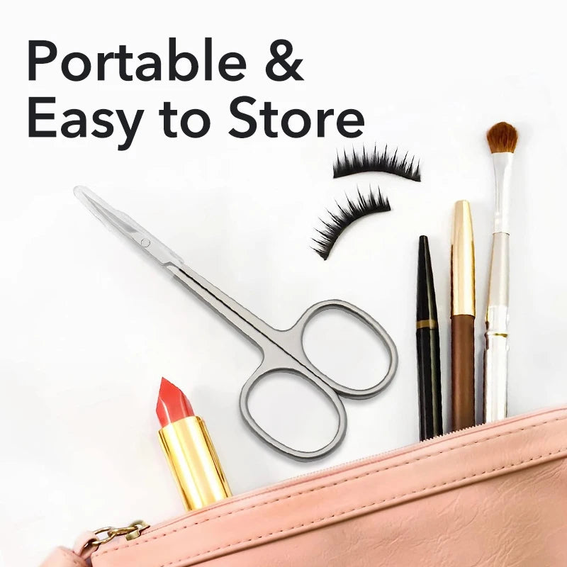 1Pcs Extra Fine Curved Cuticle Scissors Multi Purpose Manicure Dead Skin Remover For Nails Art Tools Eyelashes Eyebrown Scissors — image 12