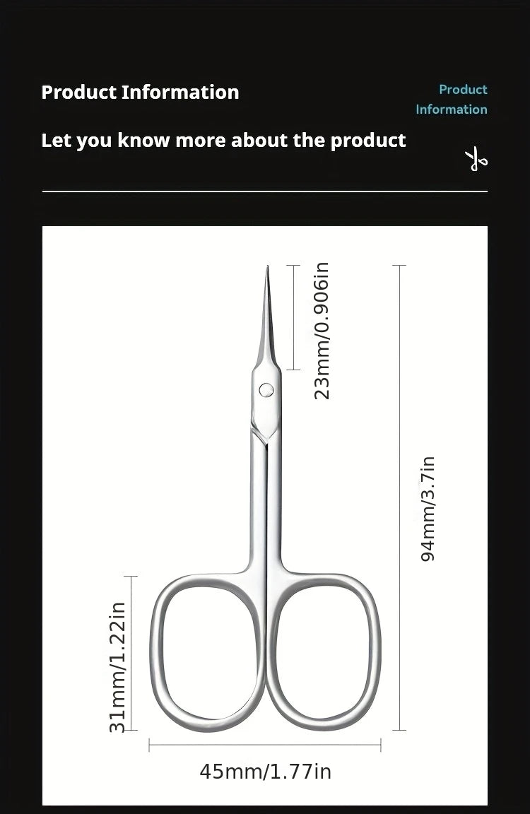 Cuticle Scissors Professional Manicure Small Scissors Dead Skin Remover For Nails Art Stainless Steel Cuticle Cutter! — image 10