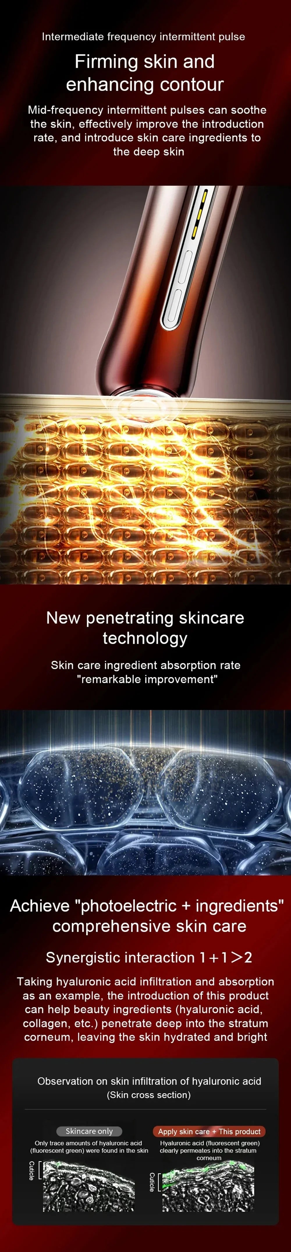 Women's Skin Care Beauty Instrument, Professional SPA Skin Care Beauty Products, Three Skin Care and Beauty Models, Multi-Functi — image 12