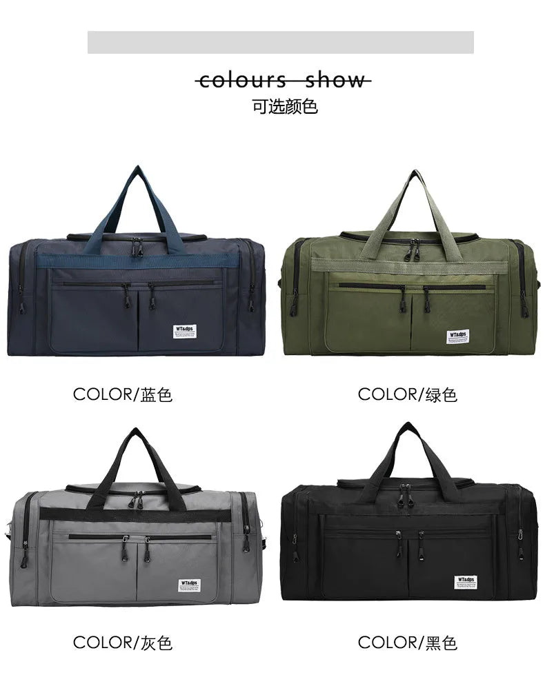 70CM 70L Nylon Luggage Travel Gym Outdoor Bag Large Travelling For Women Men Duffle Handbags Shoulder Weekend Sports Bag maletas — image 13