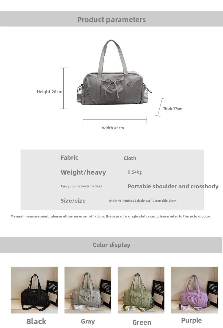New Travel Bag Large Capacity Shoulder Portable Luggage Bag Travel Storage Bag Boarding Bags Sports Fitness Bags for Women сумка — image 15