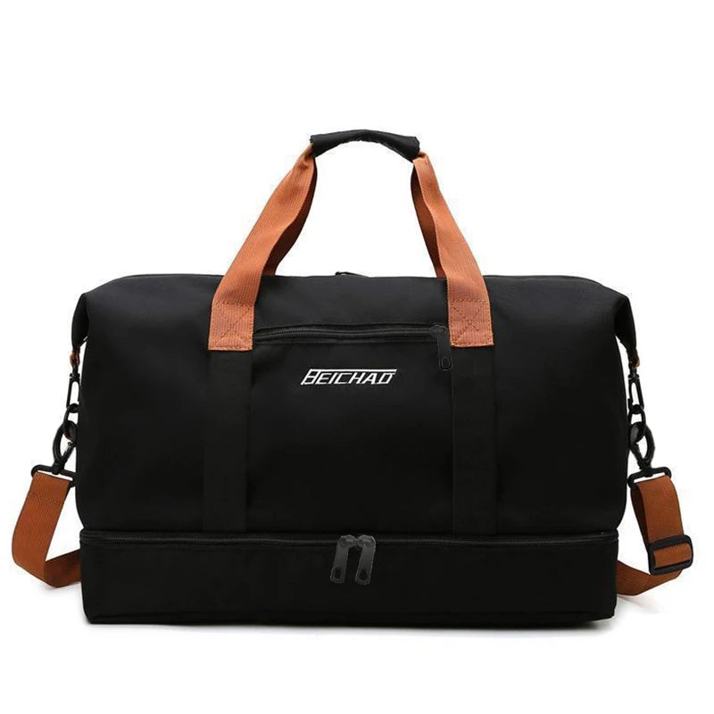 Travel Gym Bag Short-distance Luggage Portable Fitness Bags Shoulder Crossbody Chest Bag Handbags Duffle Carry On Weekender Bag — image 7