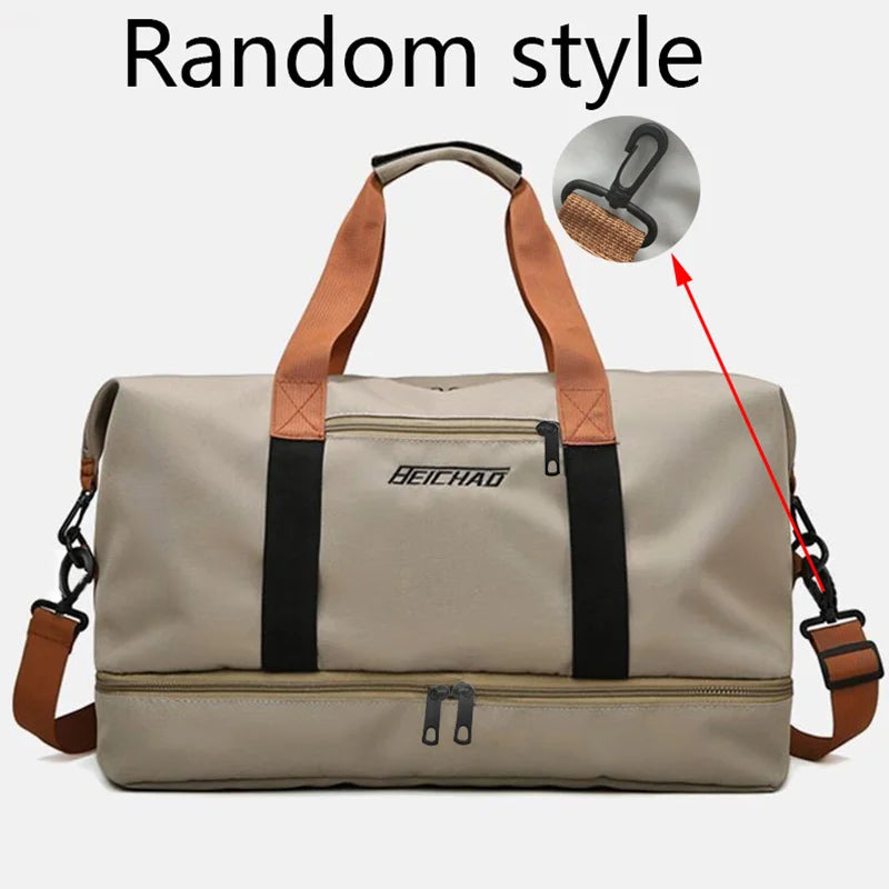 Travel Gym Bag Short-distance Luggage Portable Fitness Bags Shoulder Crossbody Chest Bag Handbags Duffle Carry On Weekender Bag — image 3