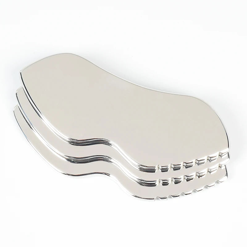 Stainless Gua Sha Tools Steel Scraping Massage Tool Facial Massage Tools for Relaxing Soft Tissue, Reduce Head, Neck, Back Pain — image 4