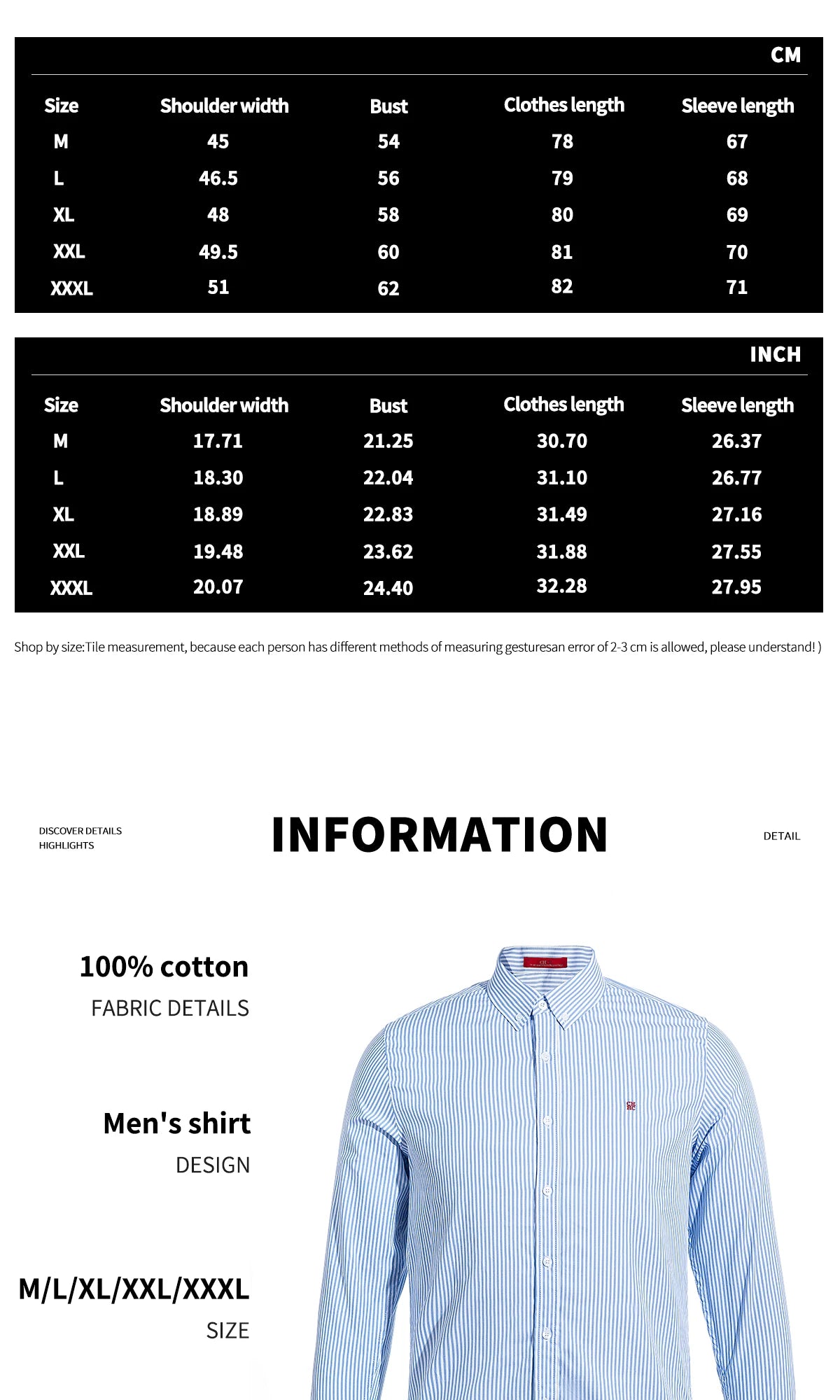 Men's Shirt New Versatile Commuting Casual Striped Design Men's Long Sleeved Shirt — image 8