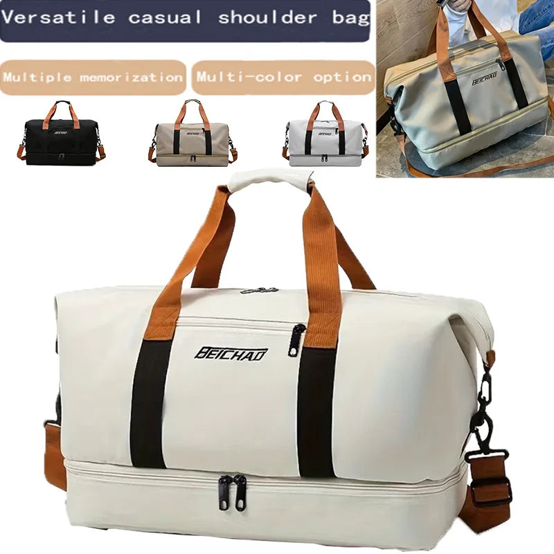 Travel Gym Bag Short-distance Luggage Portable Fitness Bags Shoulder Crossbody Chest Bag Handbags Duffle Carry On Weekender Bag — image 1