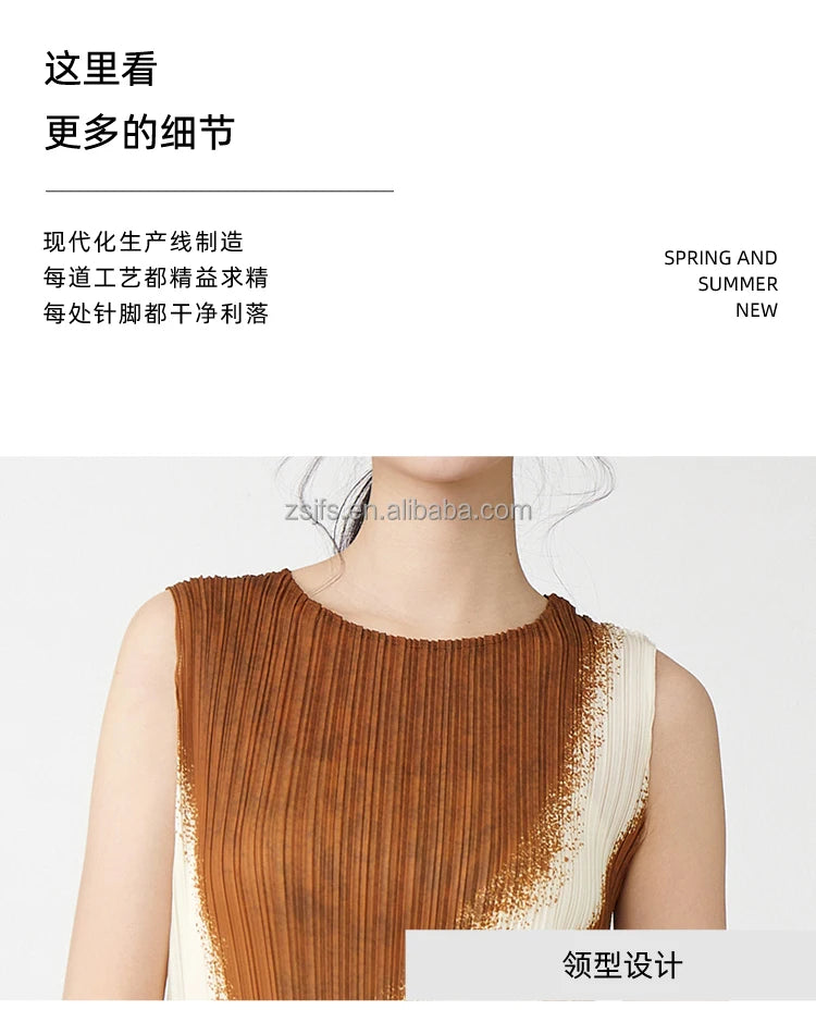 Women Clothing Wholesale Summer Ladies Fashion Dresses High Quality Stretch Sleeveless Dresses — image 7
