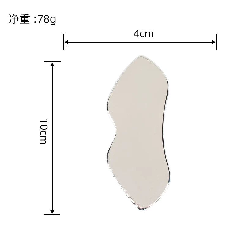 Stainless Gua Sha Tools Steel Scraping Massage Tool Facial Massage Tools for Relaxing Soft Tissue, Reduce Head, Neck, Back Pain — image 7