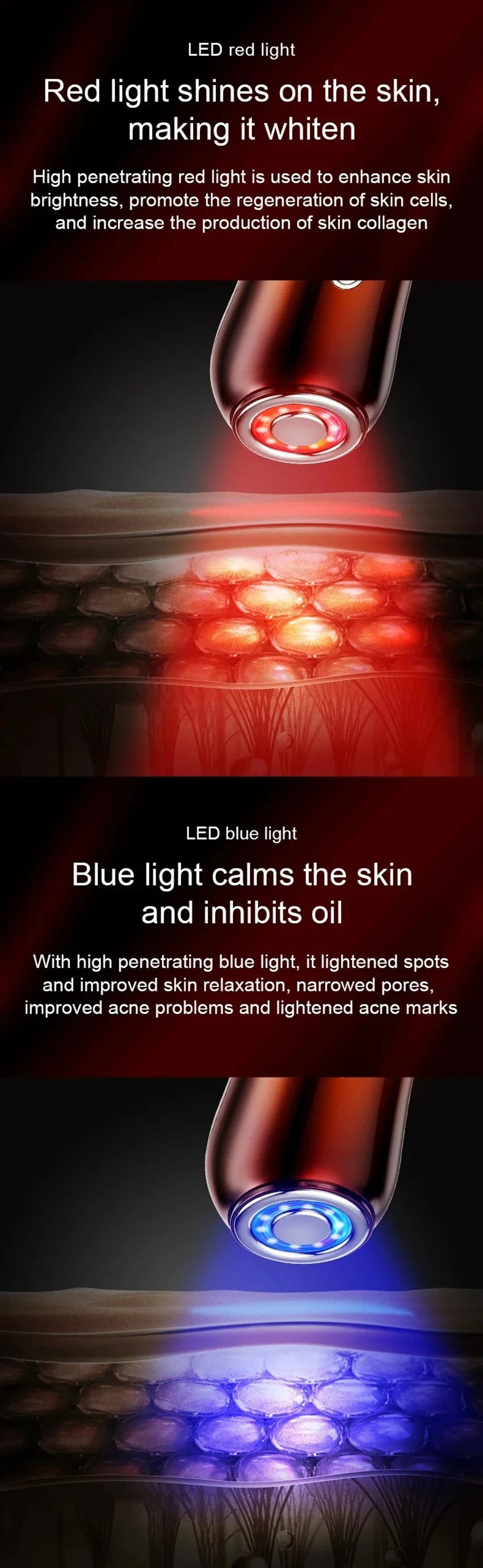 Women's Skin Care Beauty Instrument, Professional SPA Skin Care Beauty Products, Three Skin Care and Beauty Models, Multi-Functi — image 14