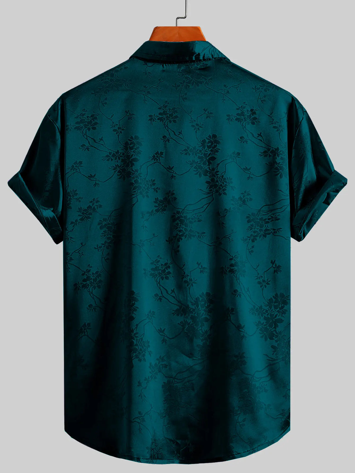 Men's Embroidered Shirt  Short Sleeve Shirt Casual Summer Beach Button Down Shirts — image 3