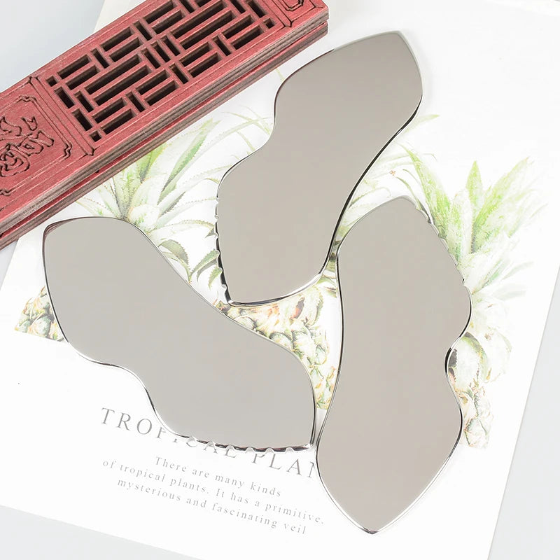 Stainless Gua Sha Tools Steel Scraping Massage Tool Facial Massage Tools for Relaxing Soft Tissue, Reduce Head, Neck, Back Pain — image 19