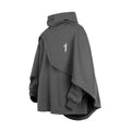 Men Hoodie Fake Two-piece Poncho Multi-Layered Irregular Mechanical Style Hoodie High Collar Batwing Sleeve Street Wear Hoodie — image 7
