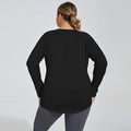 Plus Size Yoga Clothes Women 2025 Long Sleeve Sportswear Woman Gym Running Blouses Sports Tops Fitness T-shirt Workout Clothing — image 6