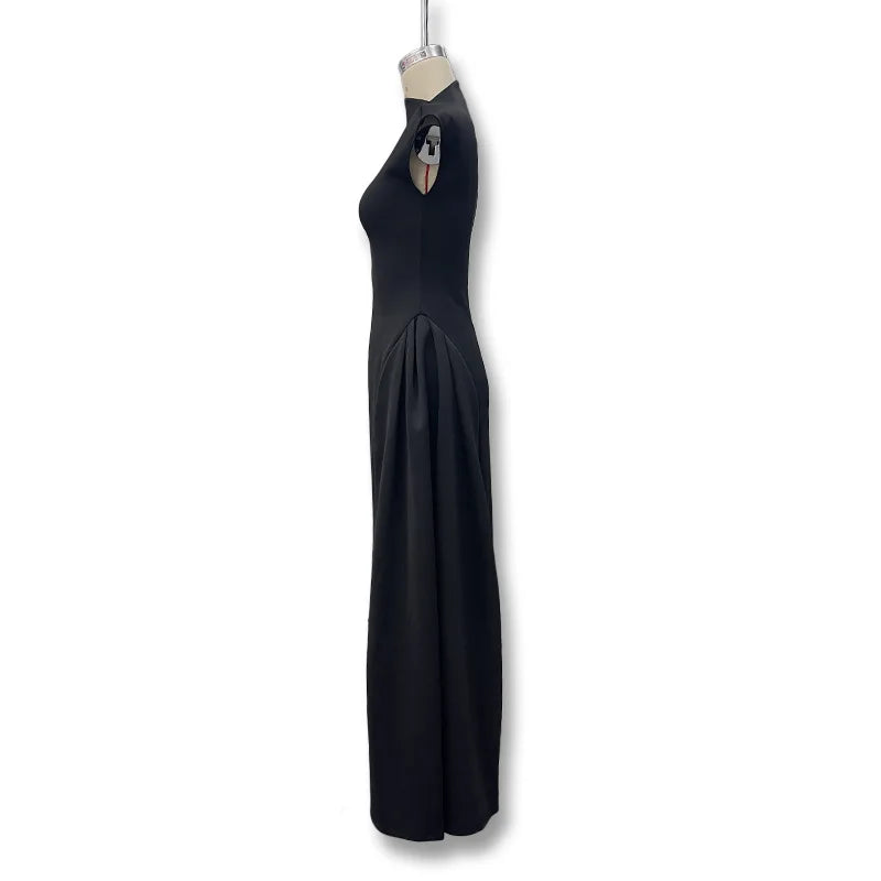 Evening Dress Dresses 2025 Woman Vestidos A-line Women's Clothing Solid Color Sleeveless Party Prom Banquet Temperament Elegant — image 15
