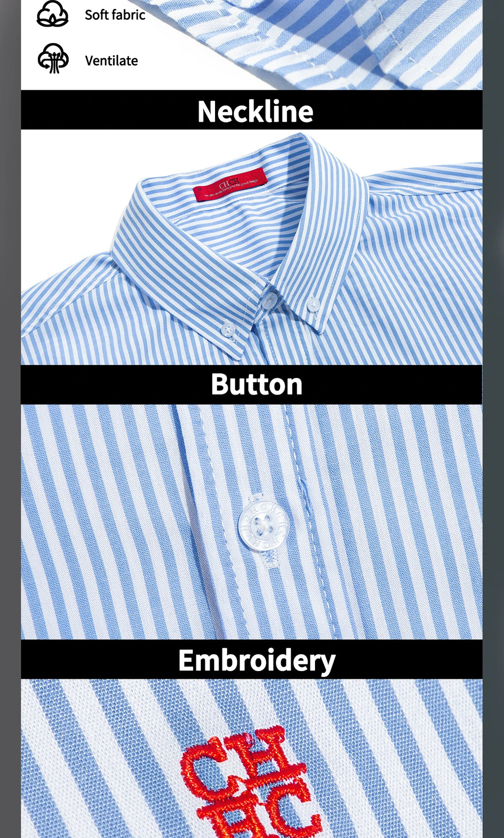 Men's Shirt New Versatile Commuting Casual Striped Design Men's Long Sleeved Shirt — image 11