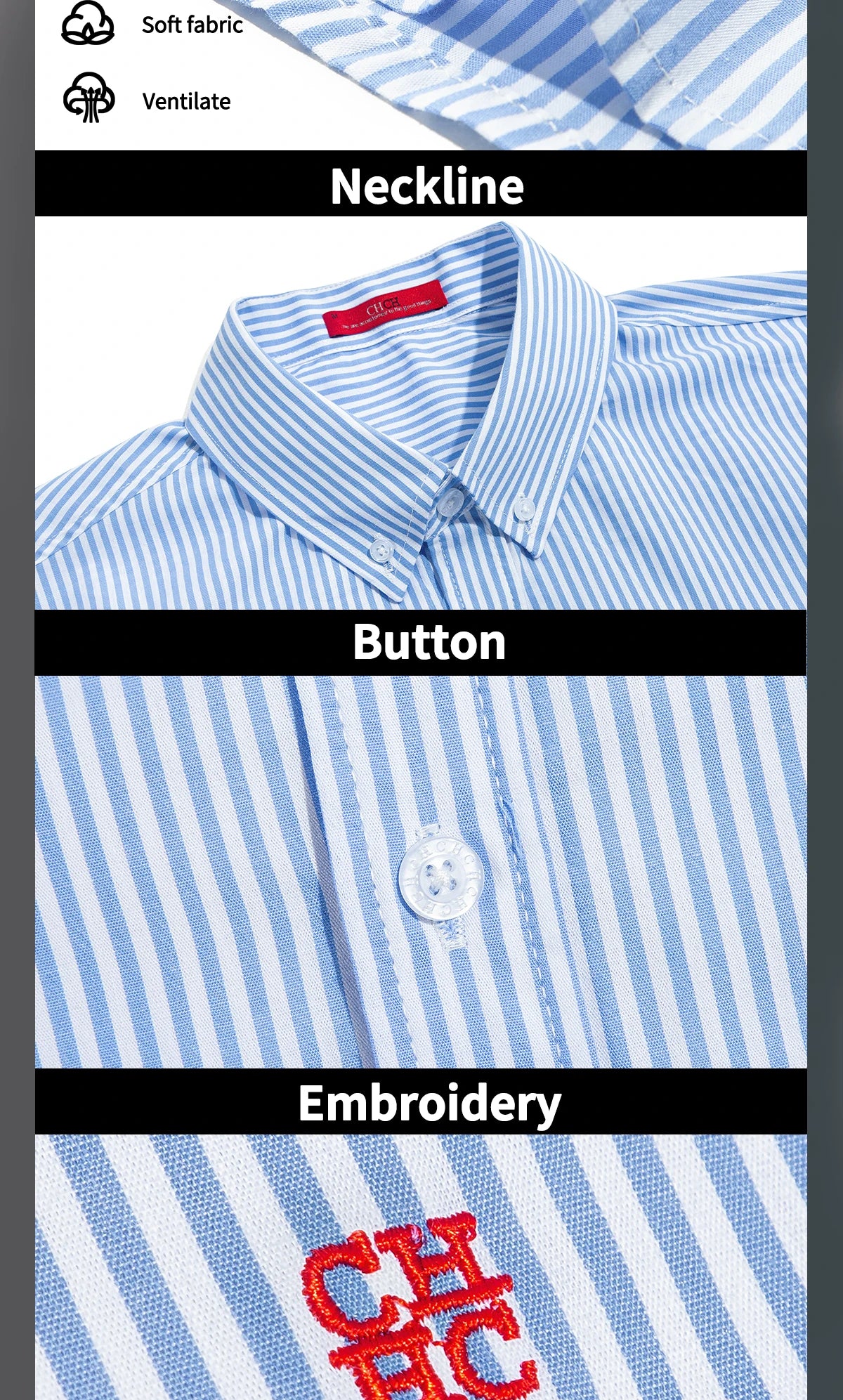 Men's Shirt New Versatile Commuting Casual Striped Design Men's Long Sleeved Shirt — image 11