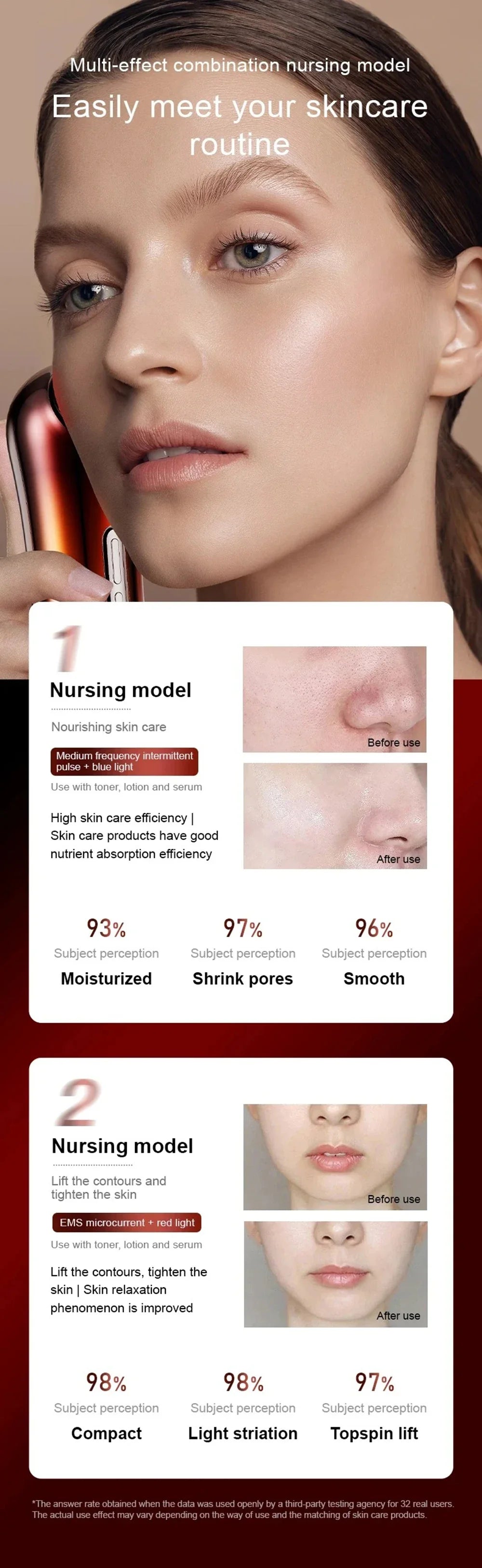 Women's Skin Care Beauty Instrument, Professional SPA Skin Care Beauty Products, Three Skin Care and Beauty Models, Multi-Functi — image 16