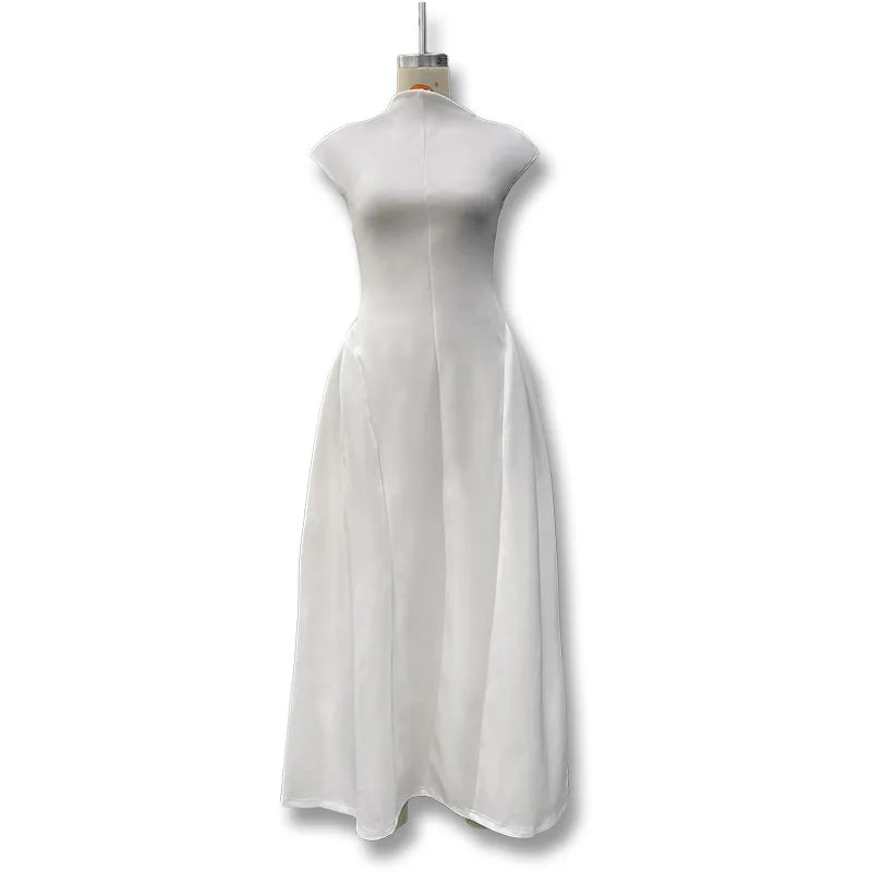 Evening Dress Dresses 2025 Woman Vestidos A-line Women's Clothing Solid Color Sleeveless Party Prom Banquet Temperament Elegant — image 9