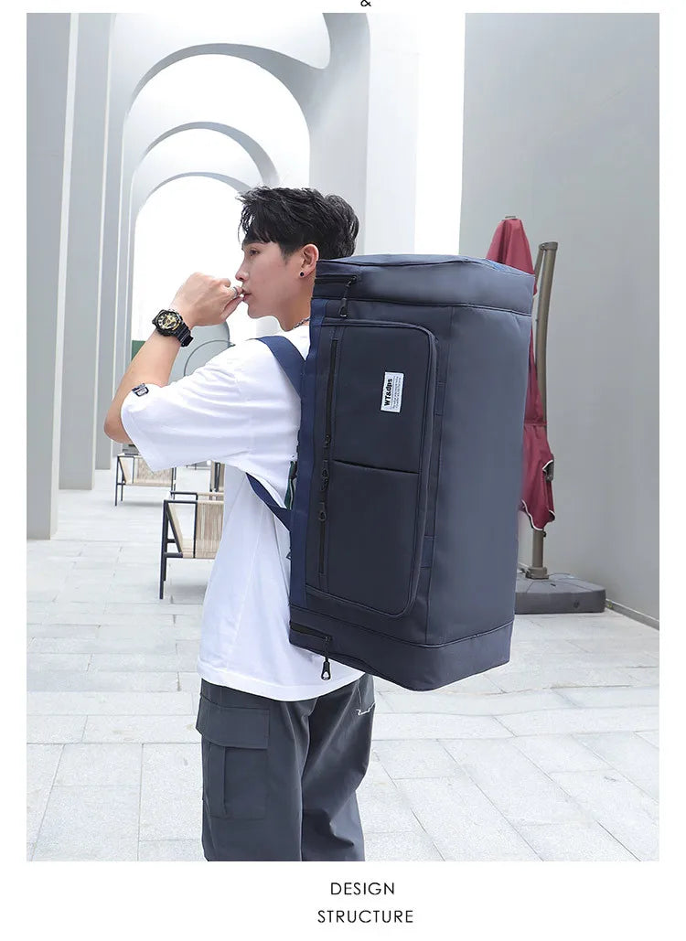 70CM 70L Nylon Luggage Travel Gym Outdoor Bag Large Travelling For Women Men Duffle Handbags Shoulder Weekend Sports Bag maletas — image 4