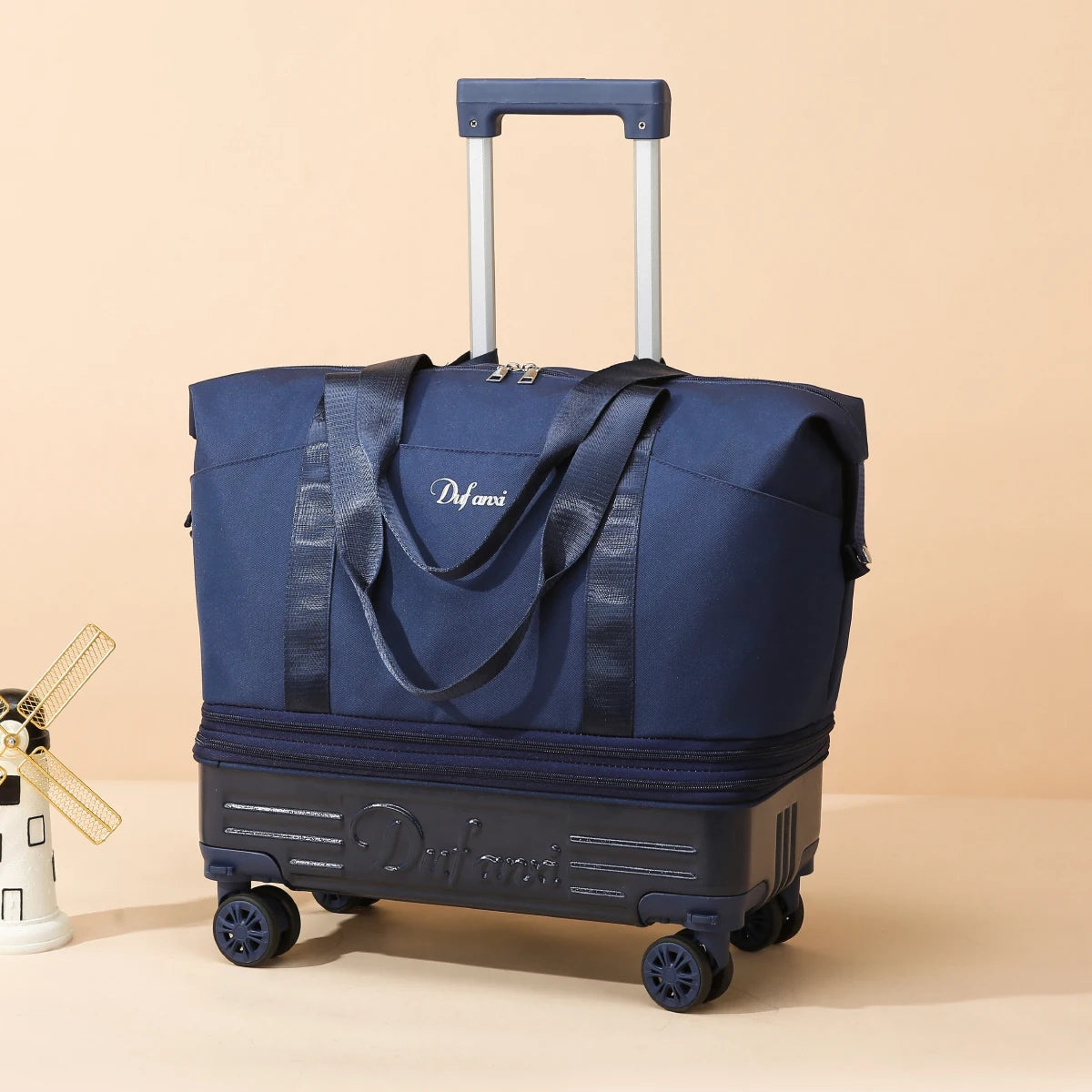 Luggage Bag with Wheels, Travel Bag with Universal Wheels, Foldable Suitcase, Lightweight Trolley Bag, Large Capacity Hand-Pulled Backpack for Going Abroad and Returning Home — image 5