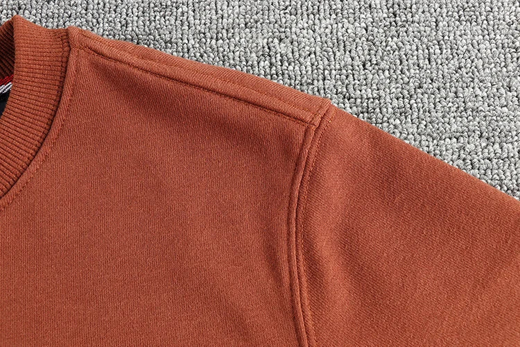Men's hoodie autumn Hong Kong style casual design sense of printed round neck pullover fashion youth top long sleeves all match — image 19