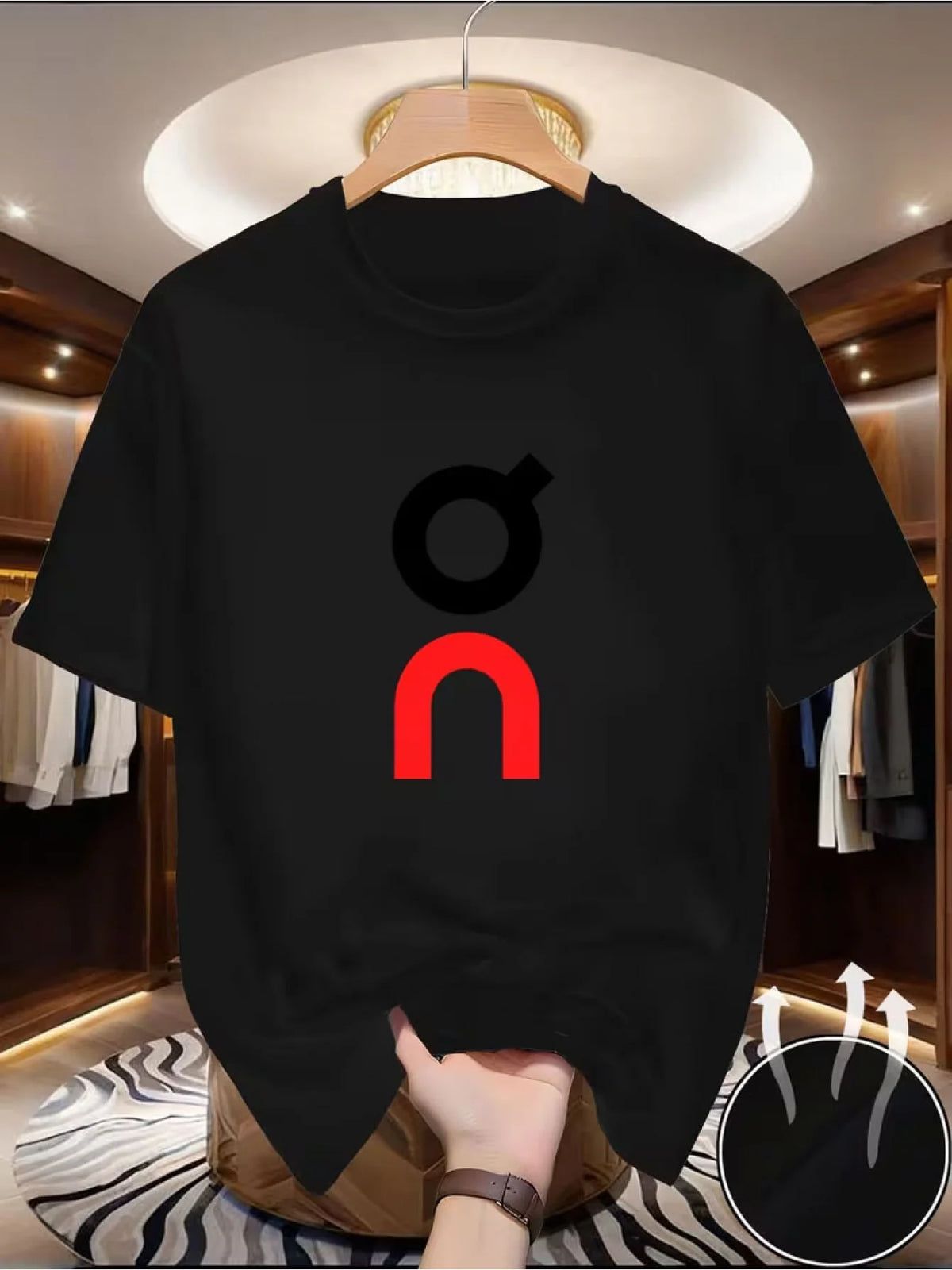 Men's Casual Printed Cotton T-Shirt Premium High Quality Soft Breathable Solid Color Tee Shirt Stylish Unique Logo Graphic — image 3