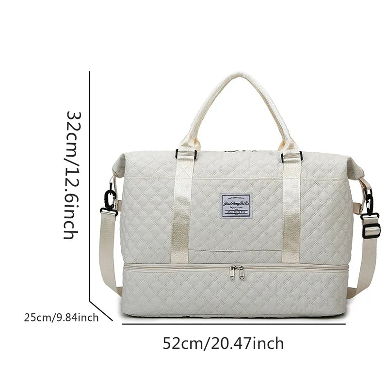 Lightweight Luggage Bag, Large Capacity Travel Duffle Bag Gym Tote Bags, Shoulder Weekender Overnight Bag — image 12