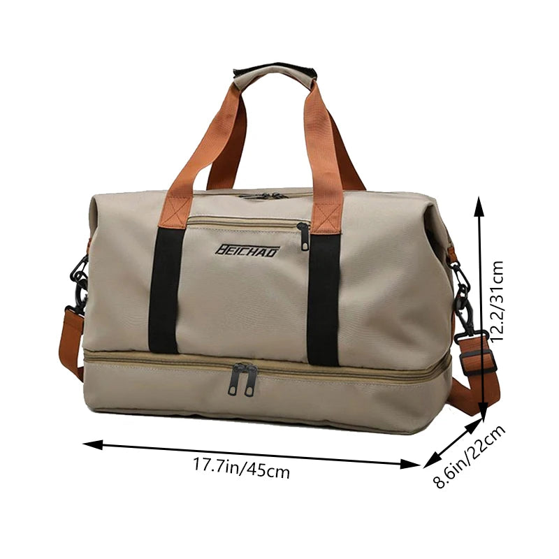 Travel Gym Bag Short-distance Luggage Portable Fitness Bags Shoulder Crossbody Chest Bag Handbags Duffle Carry On Weekender Bag — image 2