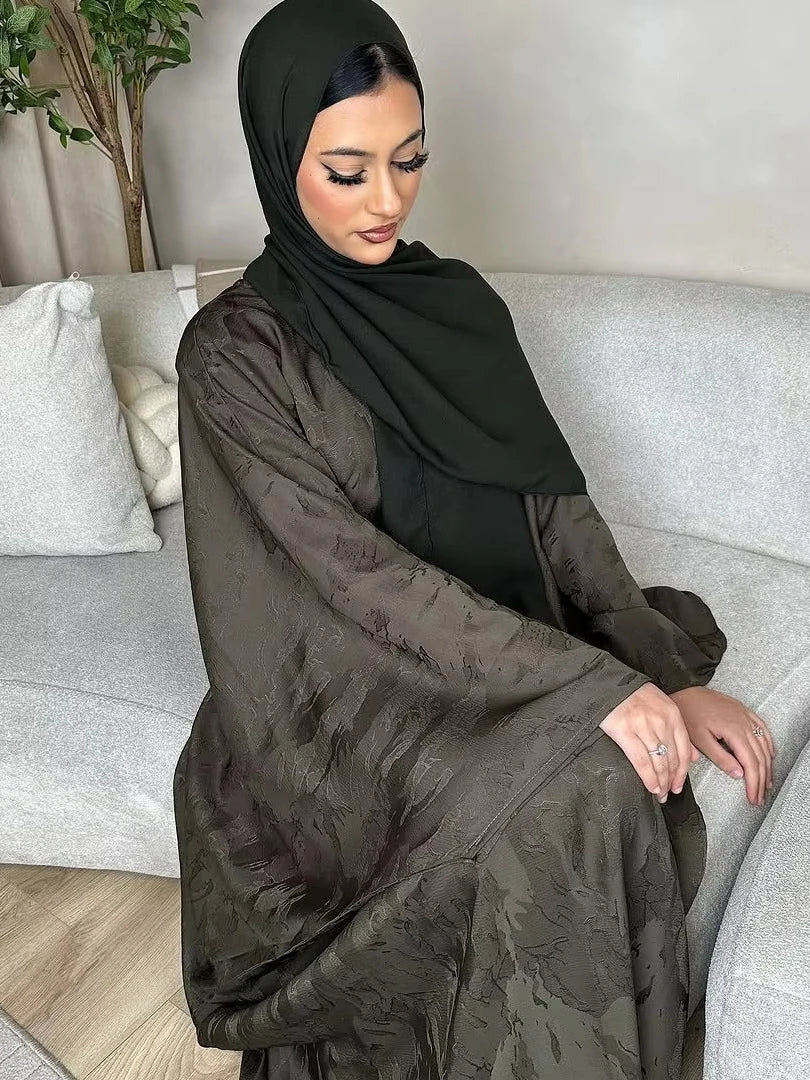 Muslim Dress Women Eid Abaya Turkish Kaftan Vestidos Arabic Long Robe Ramadan Morocco Dubai Abayas Jalabiya Modest Dresses — image 4