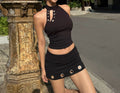 Women's Clothing 2026 Autumn New Design Short Vest Top Hip Skirt Set — image 1