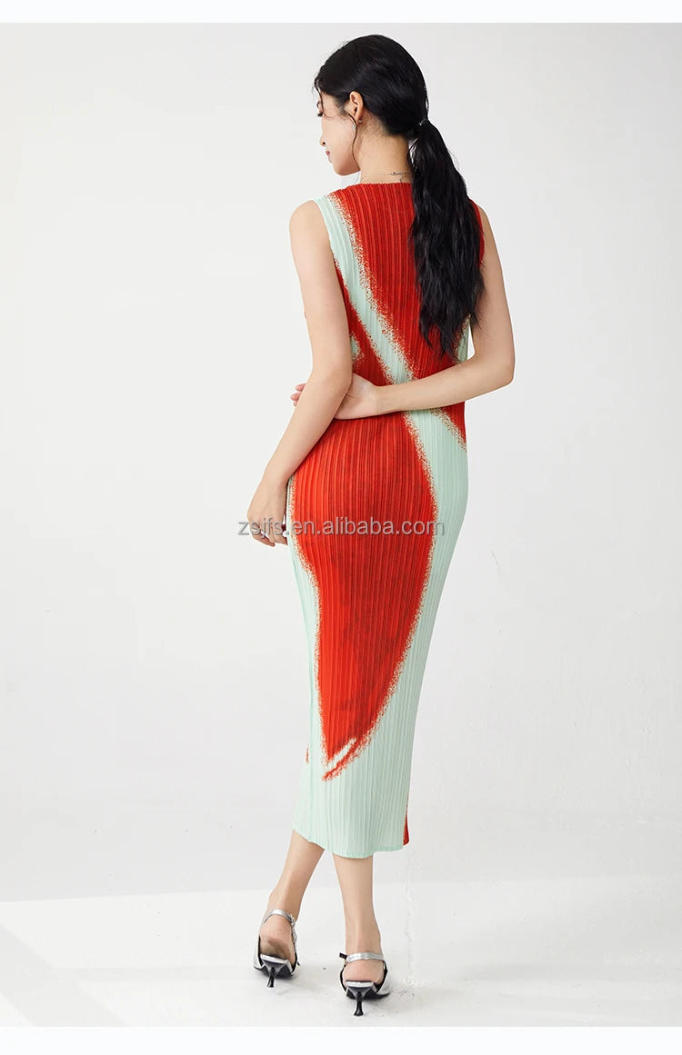 Women Clothing Wholesale Summer Ladies Fashion Dresses High Quality Stretch Sleeveless Dresses — image 19