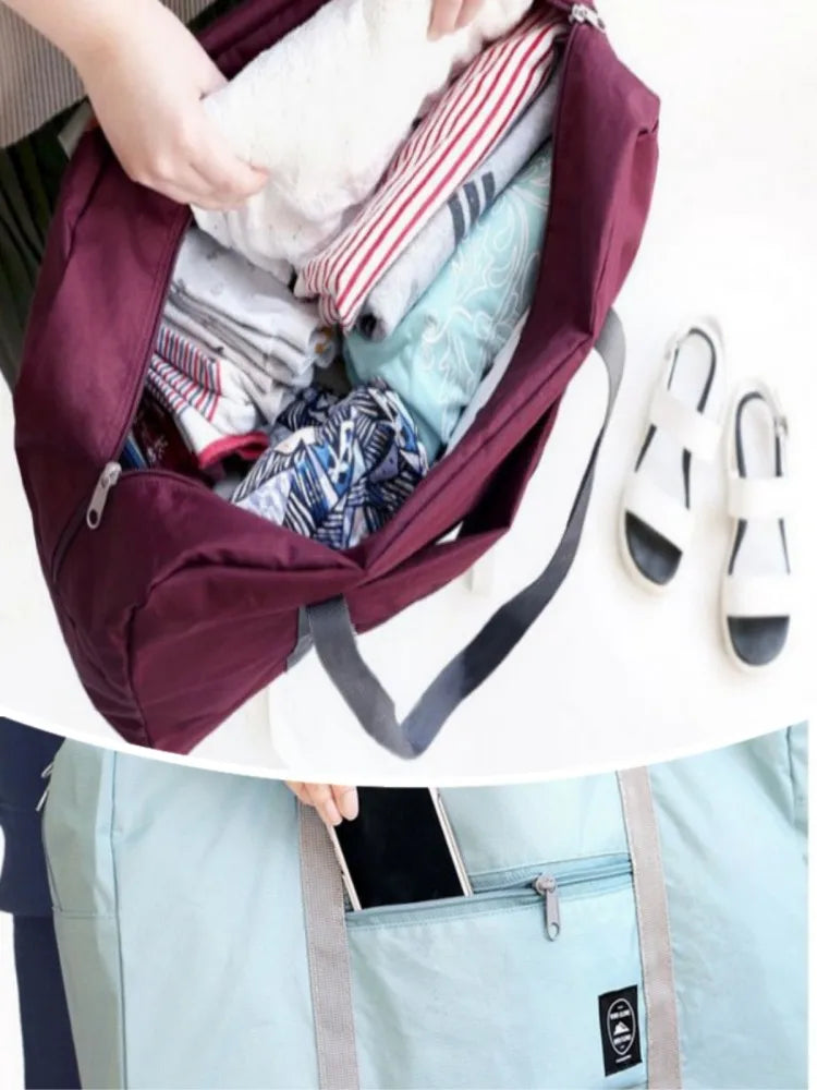 Foldable Travel Duffel Bag for Airlines Carry on Bag for Women and Girls Lightweight Large Capacity Sports Weekend Trip Overnigh — image 15