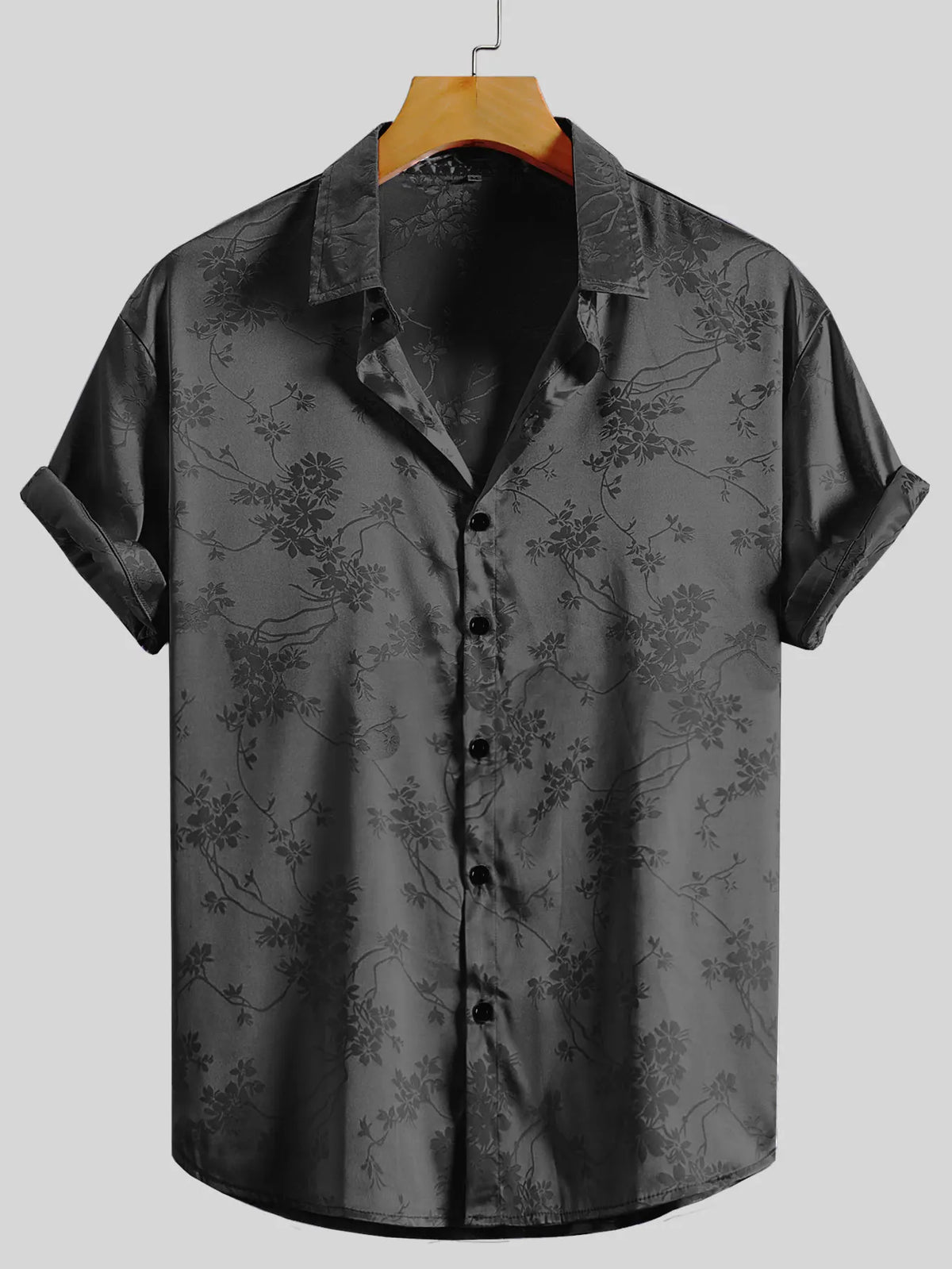 Men's Embroidered Shirt  Short Sleeve Shirt Casual Summer Beach Button Down Shirts — image 11